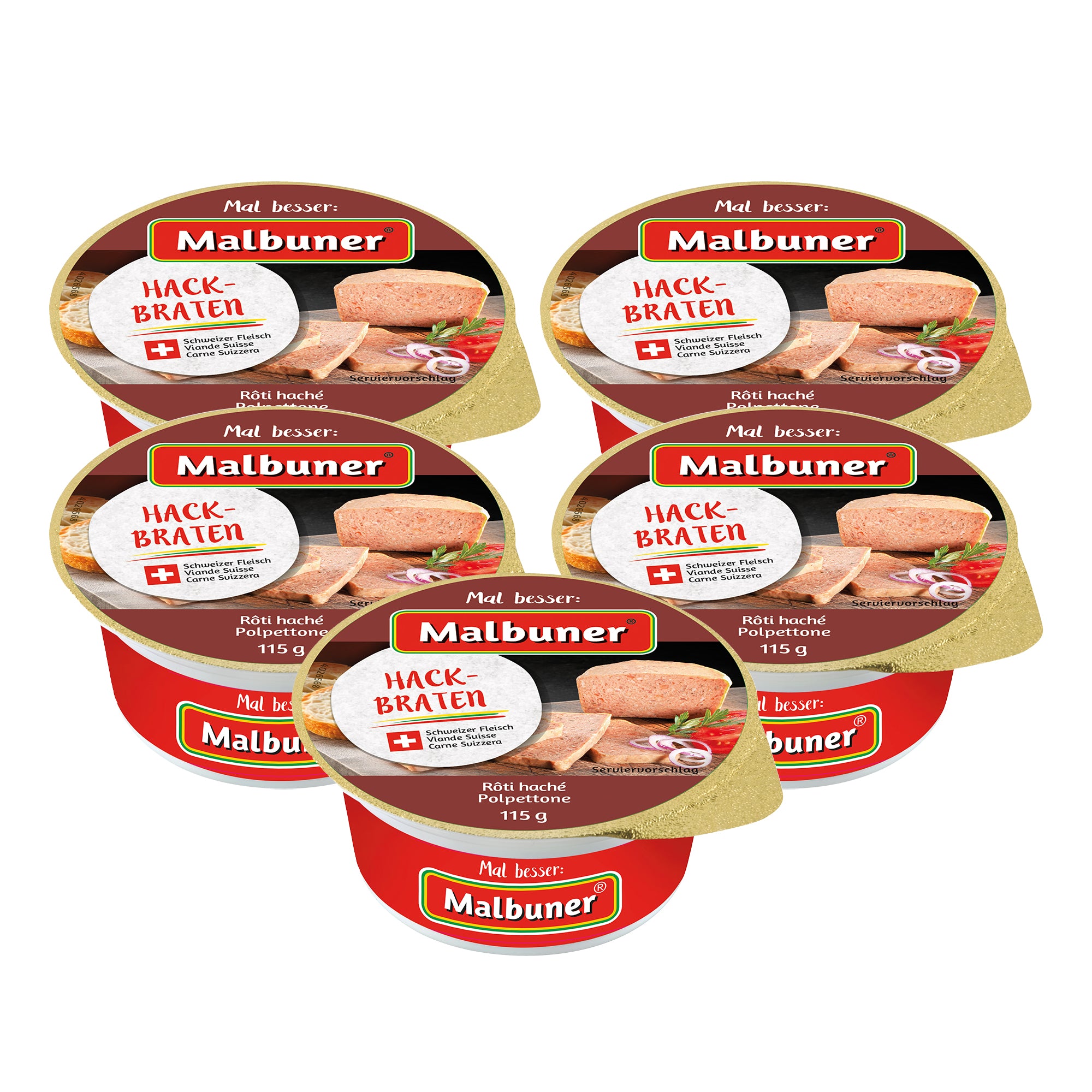 Malbuner Hackbraten Fan-Packung 115g