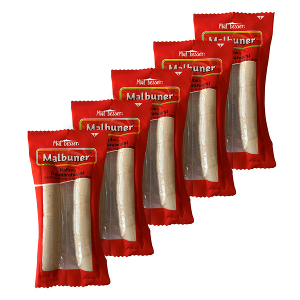 Saucisse à la crème de veau Malbuner 5x environ 320g