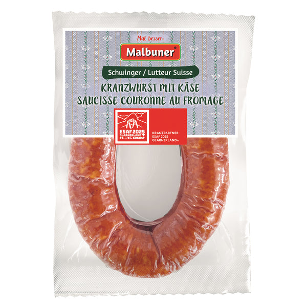 Malbuner Schwinger Kranzwurst mit Käse – Édition Fête fédérale de lutte suisse