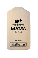 Malbuner Beste Mama Schneidebrettli  - Buche