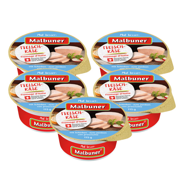 Malbuner Fleischkäse mit Schinken Fan-Packung