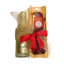 Malbuner jambon de campagne - Freixenet Cava - Planche à découper ronde - érable