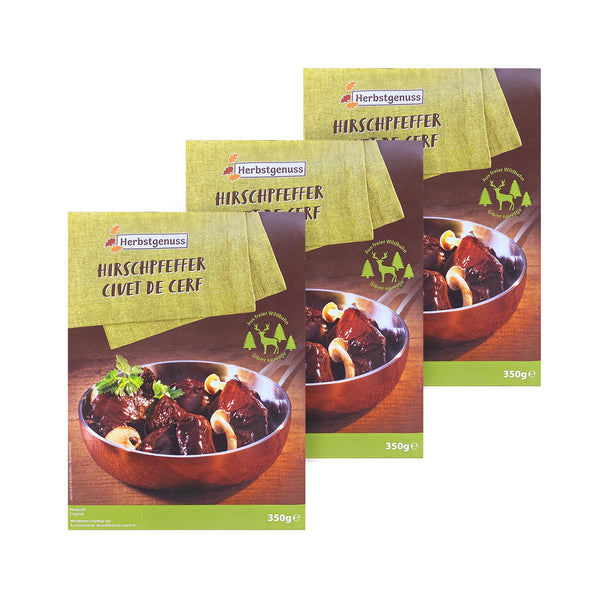 Herbstgenuss Hirschpfeffer Fan-Packung 350g