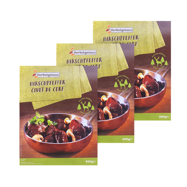 Herbstgenuss Hirschpfeffer Fan-Packung 600g