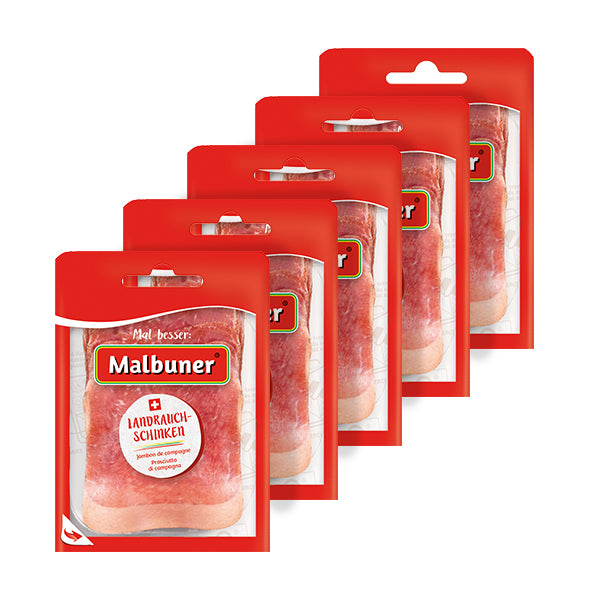 Malbuner Jambon de campagne, 5 petit paquet