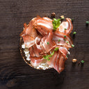 Malbuner lard aux herbes - Fürsten von Liechtenstein Premier Brut - Planche apéro Malbuner - en chêne