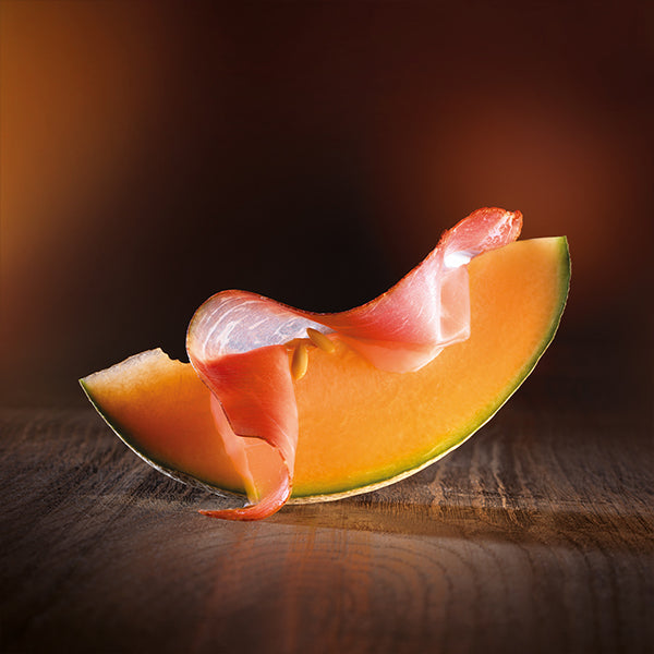 Malbuner jambon de campagne - Freixenet Cava - Planche à découper ronde - érable