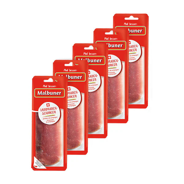 Malbuner Jambon de campagne 5x 80g Petit paquet