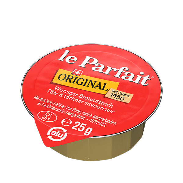 Le Parfait Original in praktischen Portionen mit 25g als perfekten Begleiter für unterwegs.