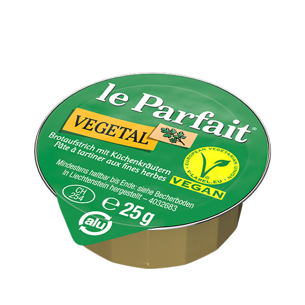 Le Parfait Vegetal 25g. Die rein pflanzliche Sorte mit Gemüse und aromatisierten Kräutern