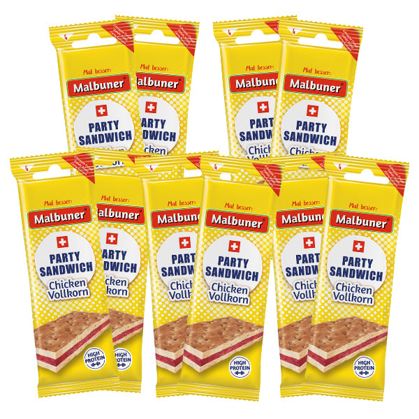 Malbuner Party Sandwich Pack de fans Vollaile - Grain complet 