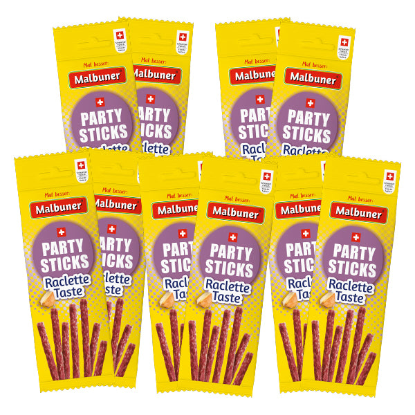 Malbuner Party Sticks Fan-Packung Raclette.