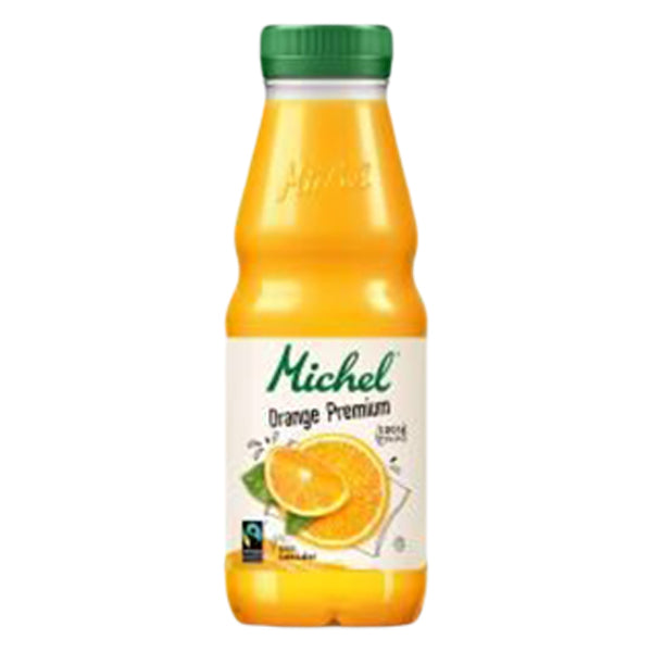 Der Orangensaft für Michel Orange Premium wird zu 100% aus erntefrischen, sonnengereiften Orangen gepresst. 