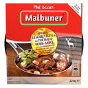 Hirschgeschnetzeltes an einer vollmundigen Portweinsauce mit Silberzwiebeln und Speck, Bienenhonig und Crene de Cassis.