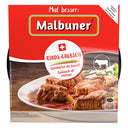 Sehr zartes Malbuner Rinds-Gulasch zubereitet mit frischen Peperoni und Zwiebeln