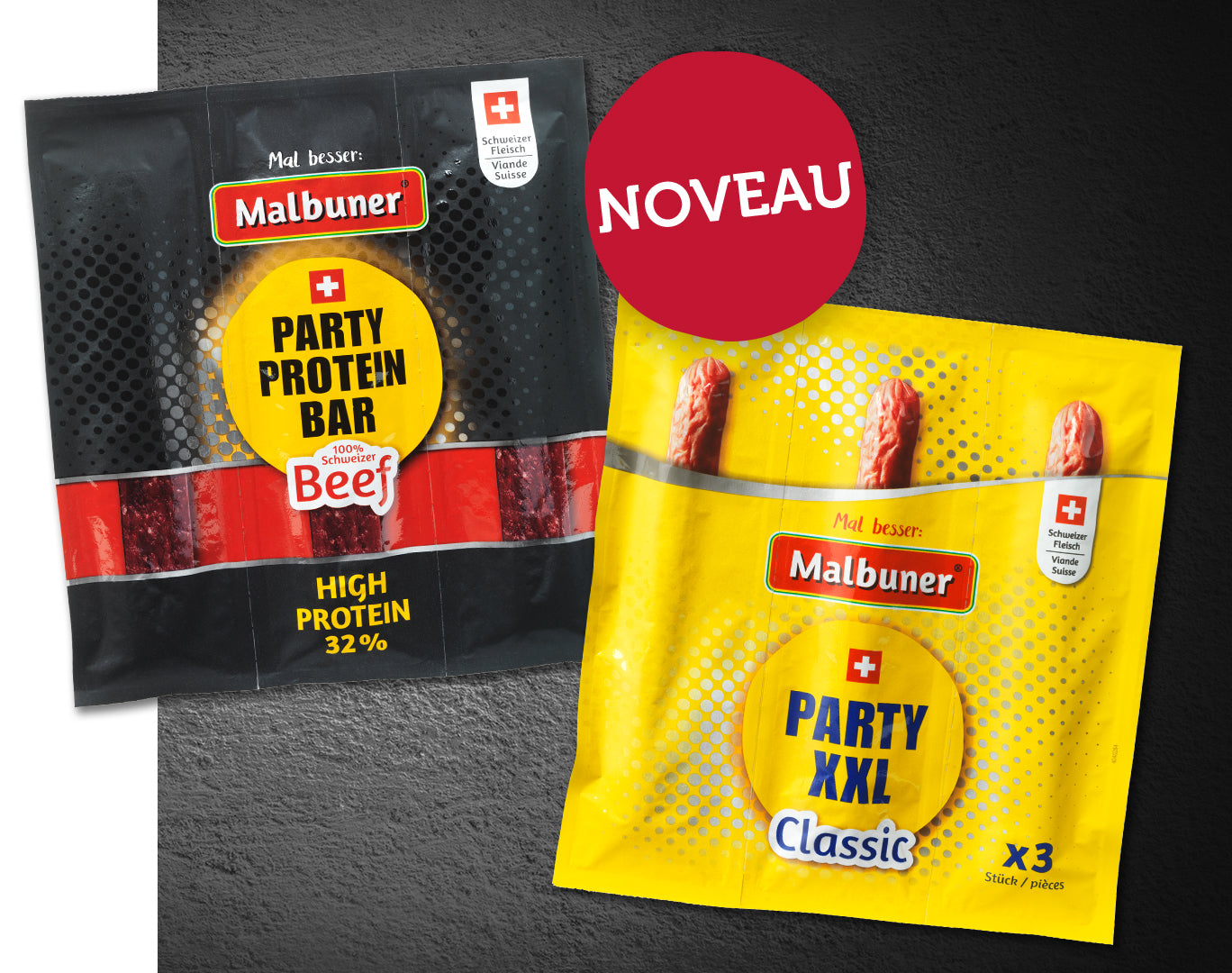 Malbuner Party Protein Bar und Party XXL