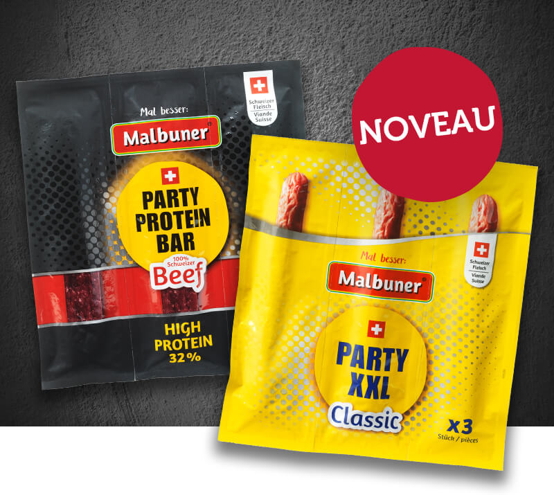 Malbuner Party Protein Bar und Party XXL